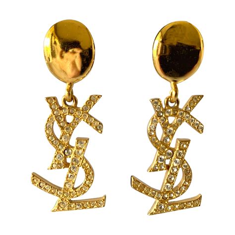 ysl clip earrings|buy vintage ysl earrings.